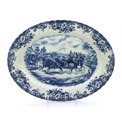 Coaching Scene Blue by Johnson Bro, Ironstone Serving Platter