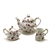 Rose Chintz by Lefton, China 3-PC Tea Service