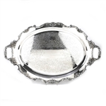 Royal Rose by Wallace, Silverplate Waiter, Chased w/ Handles, Footed