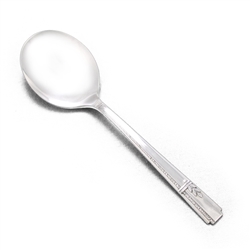Grenoble by Prestige Plate, Silverplate Cream Soup Spoon