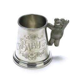 Baby Cup by Made in England, Pewter, Baby, Bear Handle
