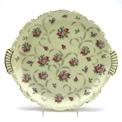 Cake Tray by Hertel-Jacob, Porcelain, Rose Bouquets