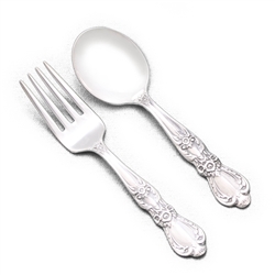 Heritage by 1847 Rogers, Silverplate Baby Spoon & Fork