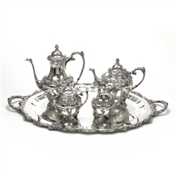 Heritage by 1847 Rogers, Silverplate 5-PC Tea & Coffee Service w/ Tray