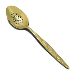 Golden Tangier by Community, Gold Electroplate Tablespoon, Pierced (Serving Spoon)