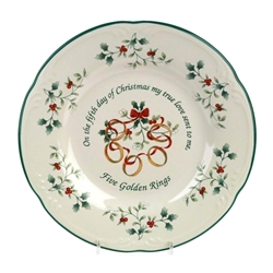 Winterberry by Pfaltzgraff, Stoneware Accent Salad Plate, 5 Golden Rings