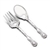 Imperial Queen by Whiting Div. of Gorham, Sterling Salad Serving Spoon & Fork, Monogram RJC