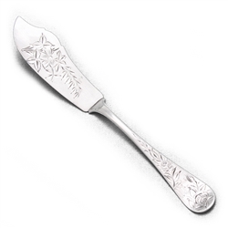 Master Butter Knife, Flat Handle by Towle, Sterling, Bright-Cut, Monogram M