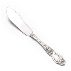 Lily by F.M. Whiting, Sterling Master Butter Knife, Flat Handle