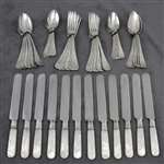 Lily by Towle, Sterling Pearl Handle Flatware Set, Monogram A