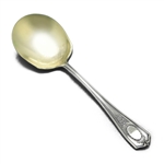 Louis XVI by Community, Silverplate Berry Spoon, Gilt Bowl