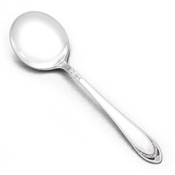 Lovelace by 1847 Rogers, Silverplate Round Bowl Soup Spoon