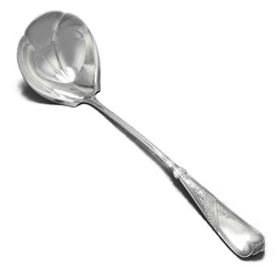 Newport by 1847 Rogers, Silverplate Soup Ladle, Flat Handle