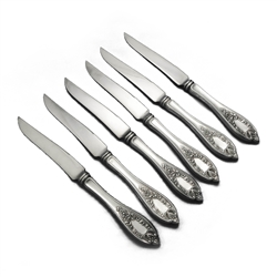 Old Colony by 1847 Rogers, Silverplate Fruit Knives, Set of 6, Hollow Handle