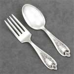 Old Colony by 1847 Rogers, Silverplate Baby Spoon & Fork
