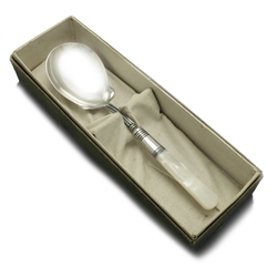 Pearl Handle made in England Berry Spoon, Ringed Ferrule