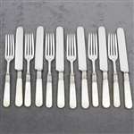 Pearl Handle by Landers, Frary & Clark Dinner Forks & Knives, 12-PC