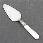 Pearl Handle by Meriden Cheese Server, Scroll & Leaf Design