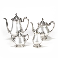 Queen Bess II by Tudor Plate, Silverplate 4-PC Tea & Coffee Service