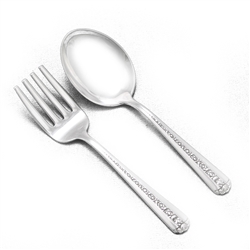Rambler Rose by Towle, Sterling Baby Spoon & Fork