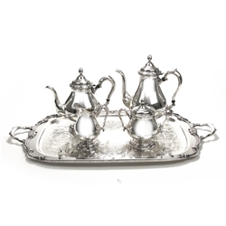 Remembrance by 1847 Rogers, Silverplate 5-PC Tea & Coffee Service w/ Tray