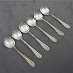 Rose by Stieff, Sterling Chocolate Spoon, Set of 6