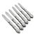 Rosemary by Rockford, Silverplate Fruit Knives, Set of 6, Hollow Handle, Monogram W