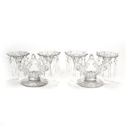 Rose Point by Cambridge, Glass Candelabrum