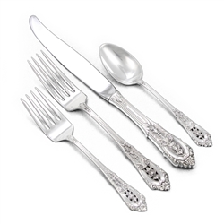 Rose Point by Wallace, Sterling 4-PC Setting, Dinner, Modern