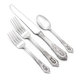 Rose Point by Wallace, Sterling 4-PC Setting, Dinner, French