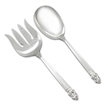 Royal Danish by International, Sterling Salad Serving Spoon & Fork