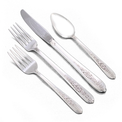 Royal Rose by Nobility, Silverplate 4-PC Setting, Viande/Grille, Modern