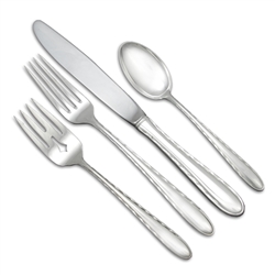 Silver Flutes by Towle, Sterling 4-PC Setting, Luncheon, Modern