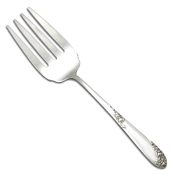 Sweetheart Rose by Lunt, Sterling Cold Meat Fork