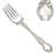 Violet by Wallace, Sterling Salad Fork, Monogram S