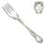 Violet by Wallace, Sterling Pastry Fork, Monogram B