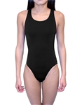 Female Solid Speed Back Swim Suit