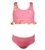 Solid Girls Bikini with Ruffle