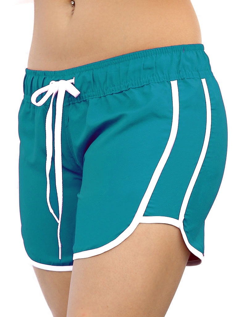 Women's Quick Dry Swim Shorts with Stretch Waistband at