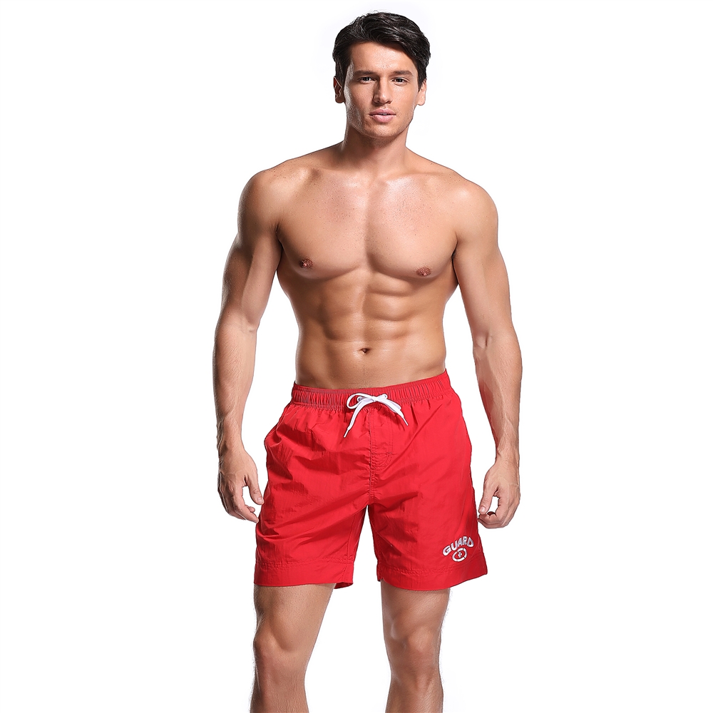 Men's Guard Mesh Lining Pockets Swim Trunks Water Shorts