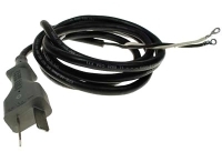 2 Prong Plug DC Cord Set, 110 In., 36 Volt Lester Charger