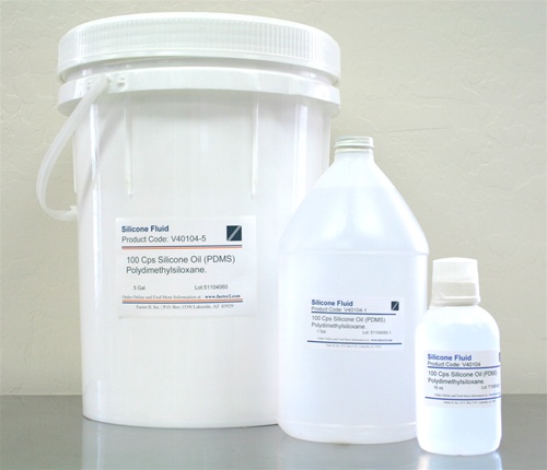 Aceite de silicona puro 200 fluidos Polidimetilsiloxano (PDMS) 100  centistokes (CST) Viscosidad, botella de 4 onzas