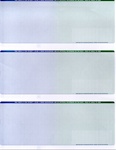 3 Checks Per Page - Blue/Green Fade - CP613-BG MICRpro