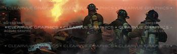 Teamwork Fire Fighter Rear Window Graphic
