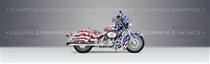 Patriot Motorcycle Rear Window Graphic
