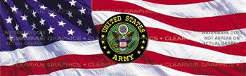 U.S. Army Military Rear Window Graphic