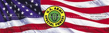 Army Special Forces 2 Military Rear Window Graphic