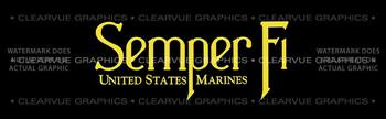 Semper Fi 3 Military Rear Window Graphic