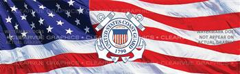 U.S. Coast Guard 2 Military Rear Window Graphic