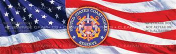 U.S. Coast Guard Reserve Military Rear Window Graphic